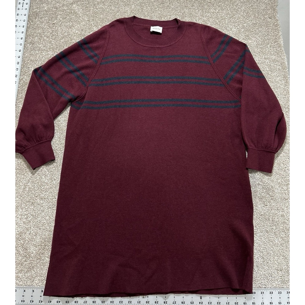 Wrap London US 12 Organic Cotton‎ Striped Sweater Dress